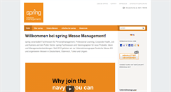 Desktop Screenshot of messe.org